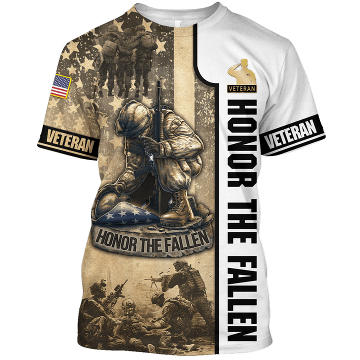 Honor The Fallen – Veteran 3D All Over Printed – Us Veteran 3D Shirt, Hoodie, Hawaiian Shirt