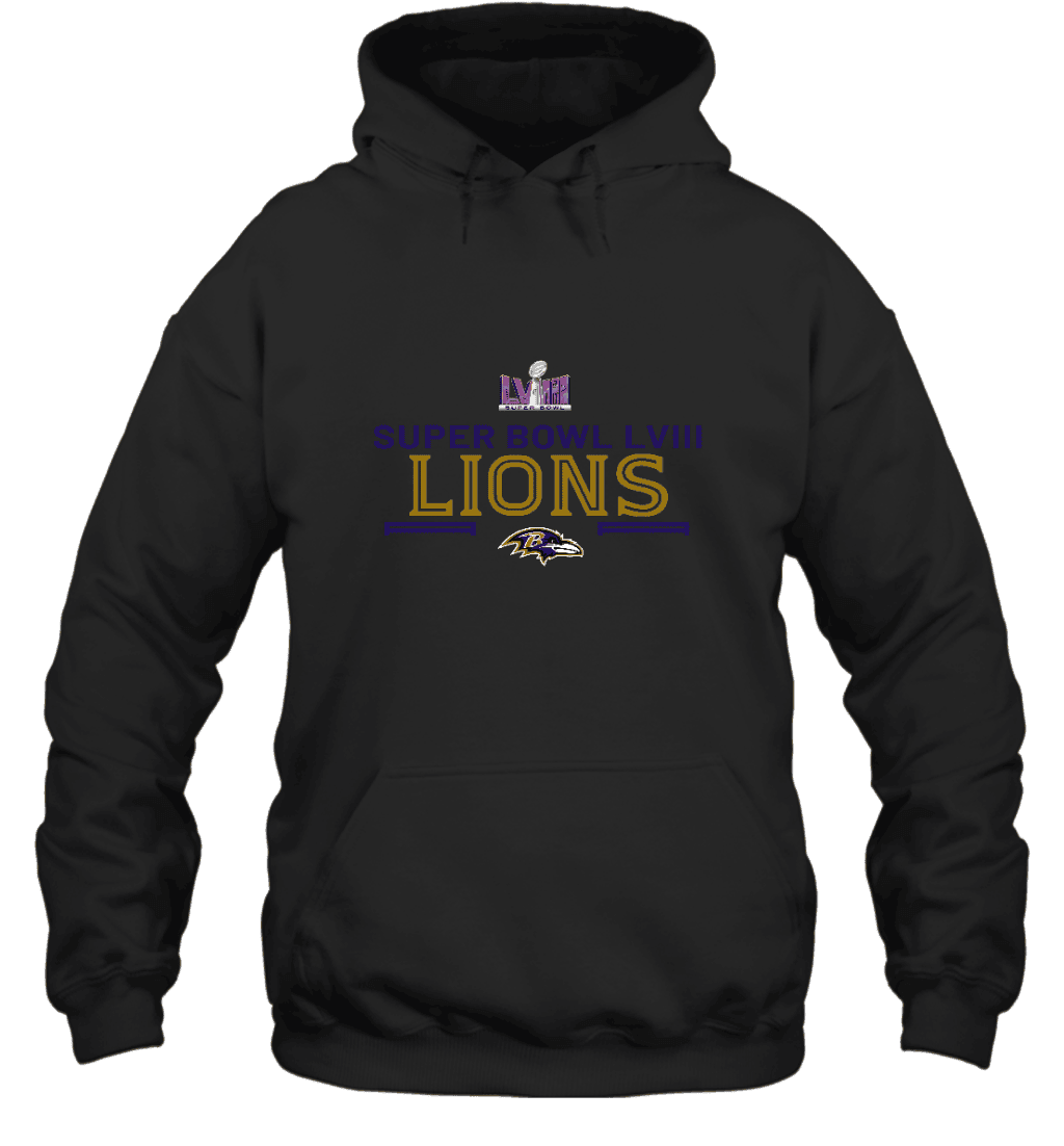 Baltimore Ravens LVIII Champions 2024 New Design Unisex 2D Hoodie