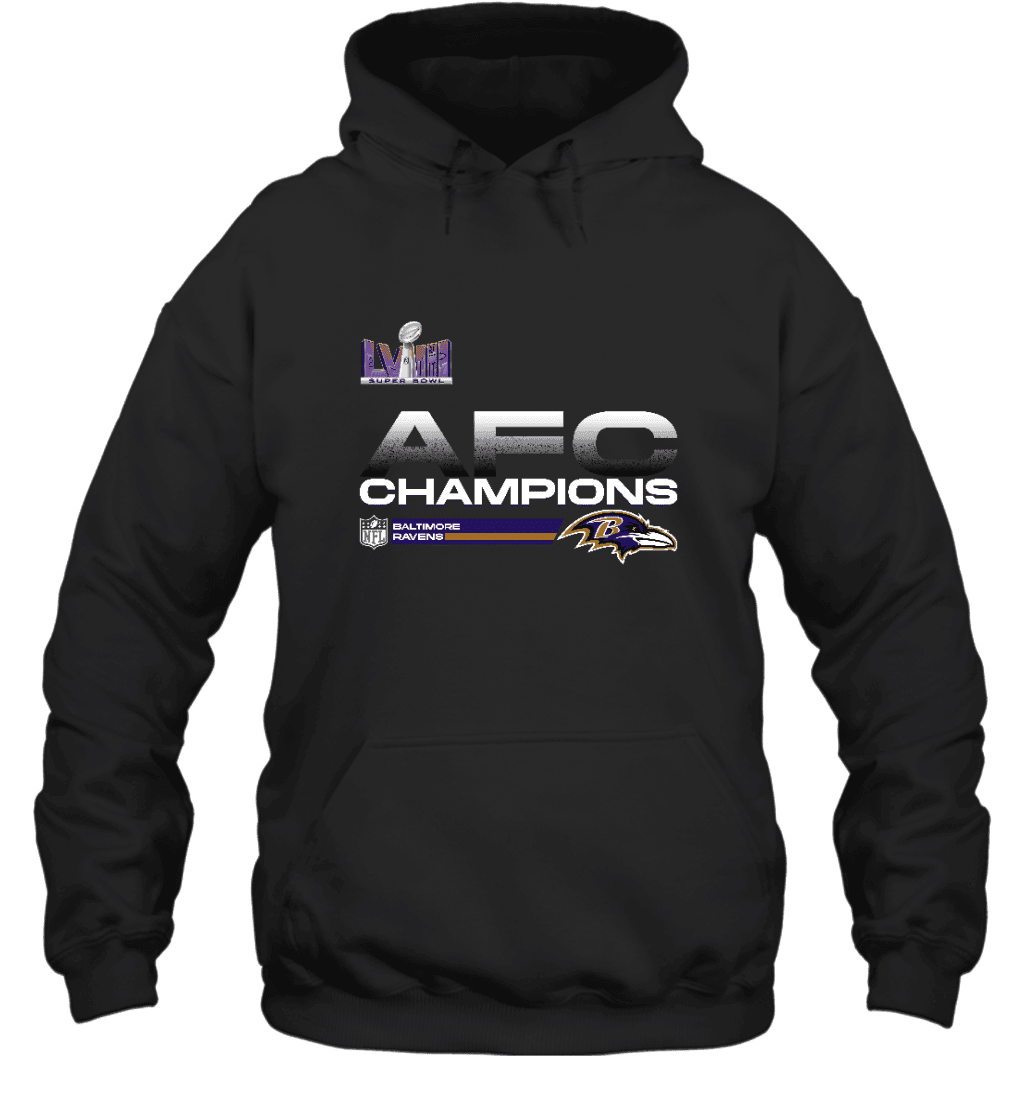 Baltimore Ravens AFC Champs Unisex 2D Hoodie