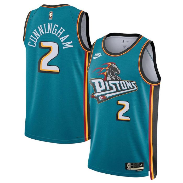 Cade Cunningham Detroit Pistons Unisex 2023 Swingman Jersey Teal – Classic Edition