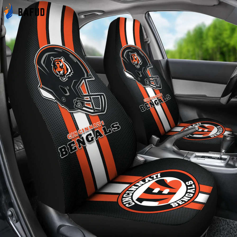 Cincinnati Bengals Lover Car Seat Cover Set for Fan Gifts CSC5499