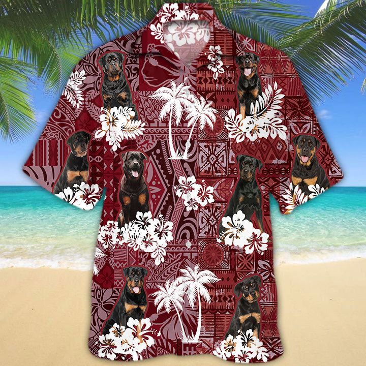 Rottweiler Hawaiian Shirt, Hawaii Shirt For Dog Lovers