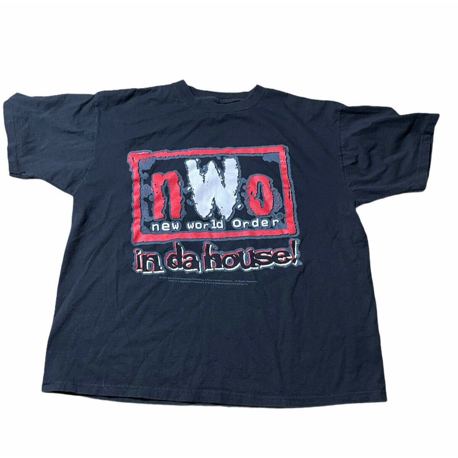 Vintage 90S Wwf Nwo New World Order In Da House Attitude Era Tshirt 2