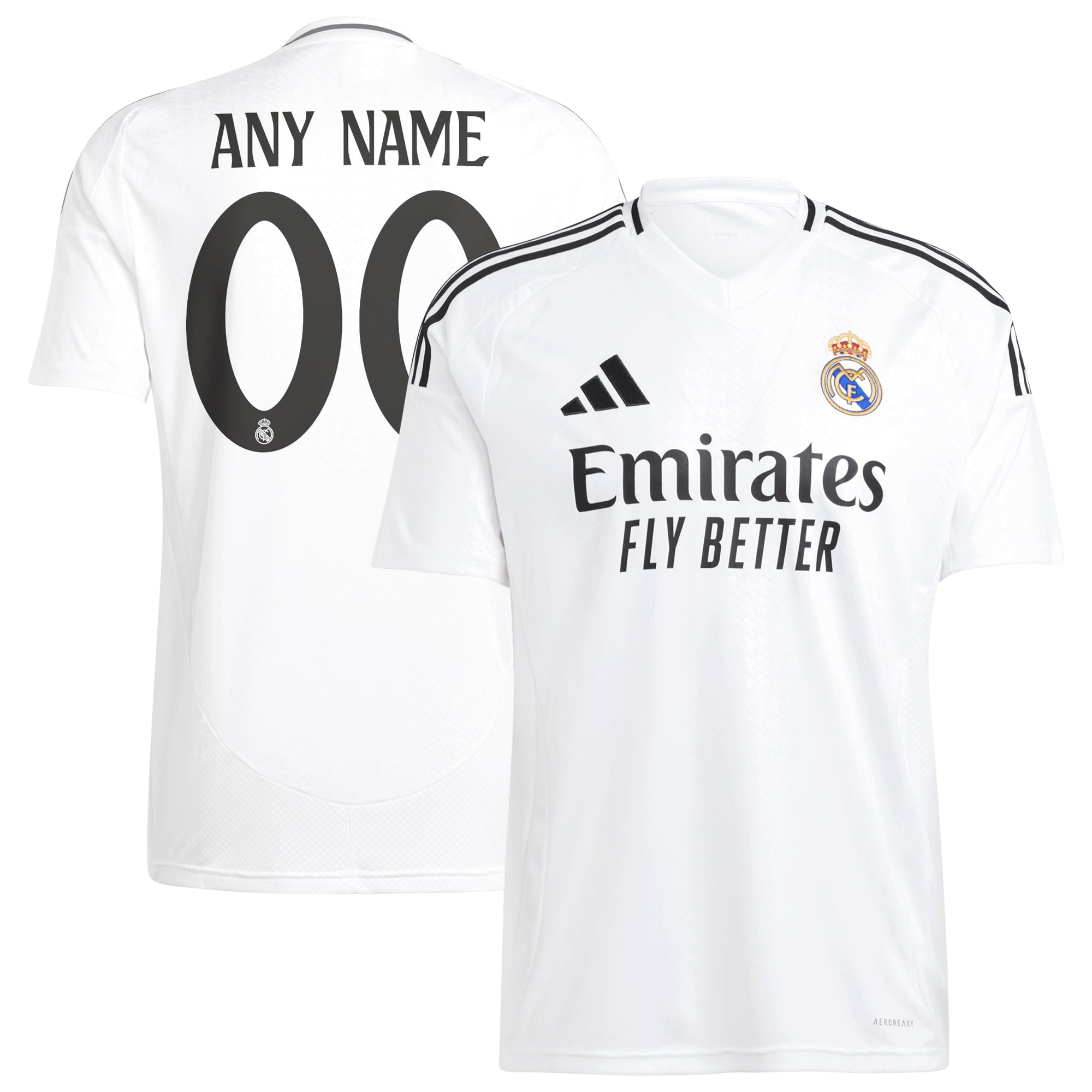 All Players Real Madrid Adidas 2024/25 Home Custom Jersey – White