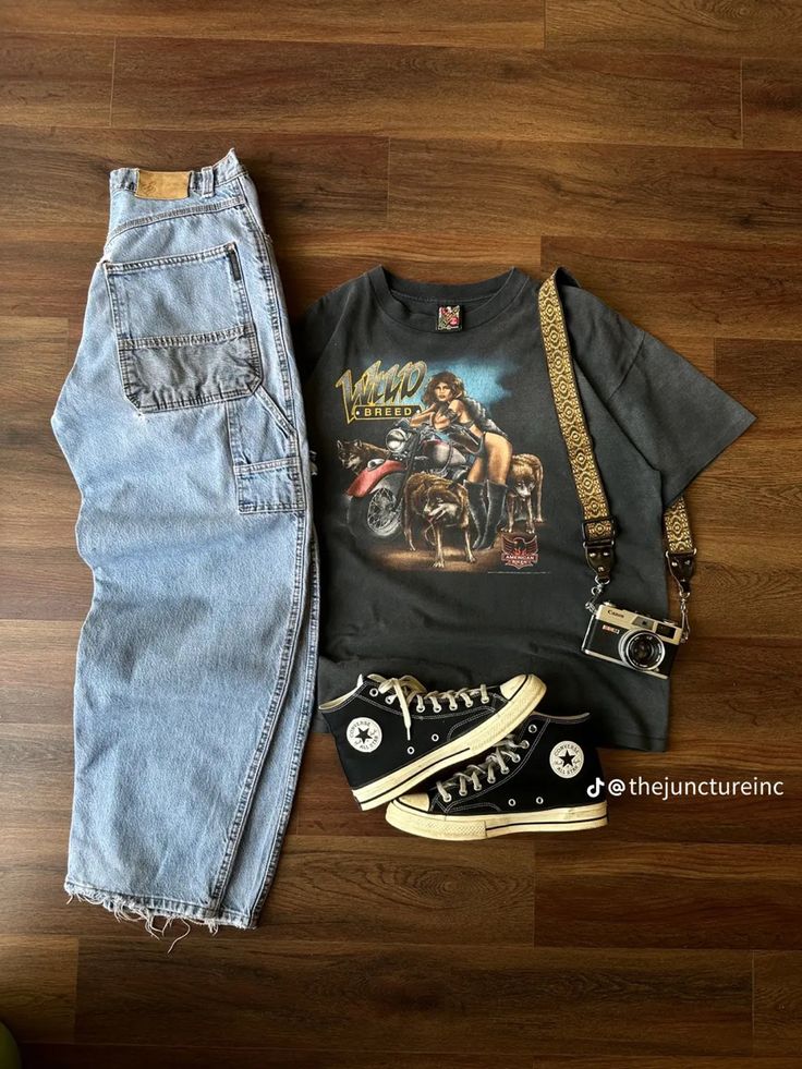vintage 90s WILD BREED Biker Harley …