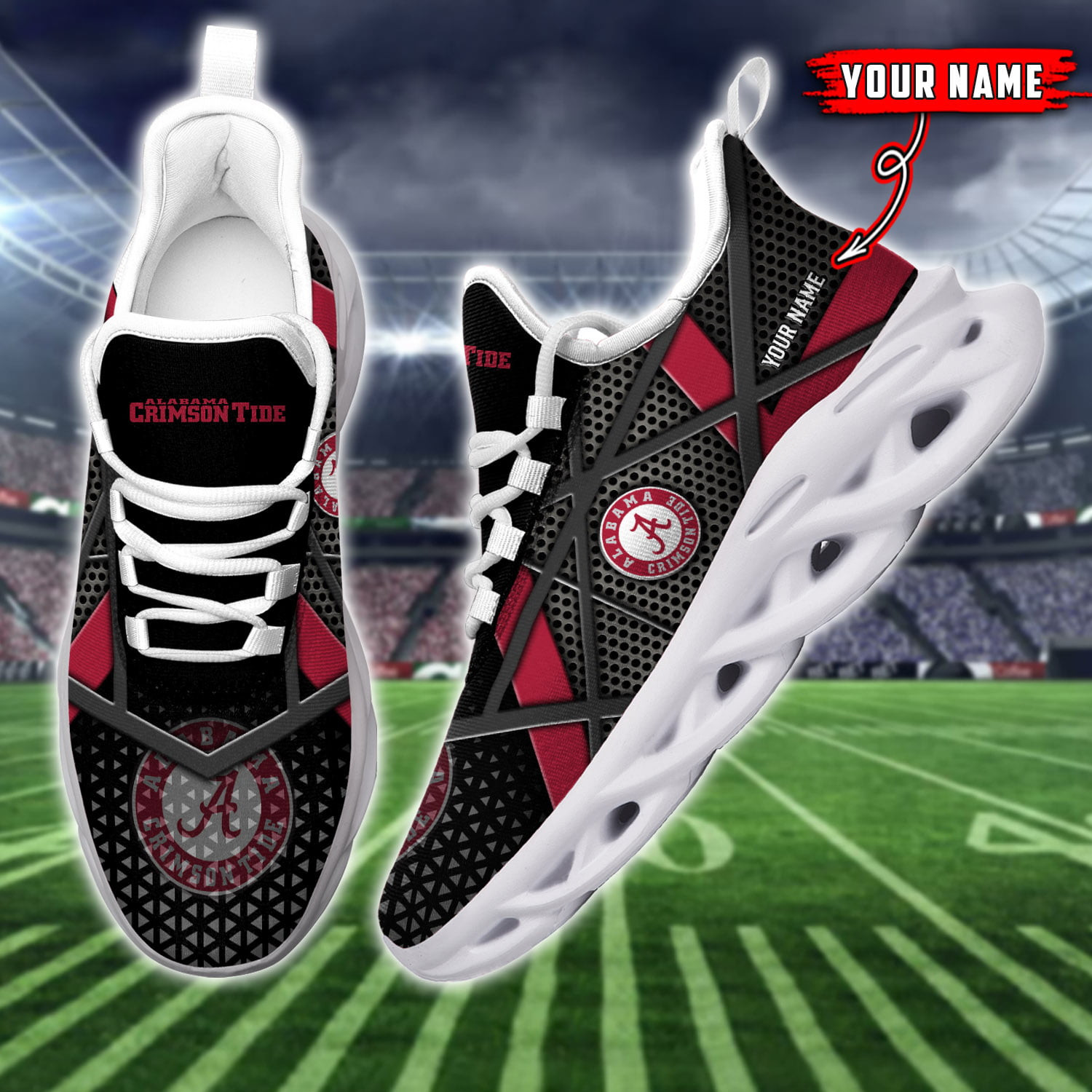 Alabama Crimson Tide Max Soul Shoes Sneakers For Men And Women 615