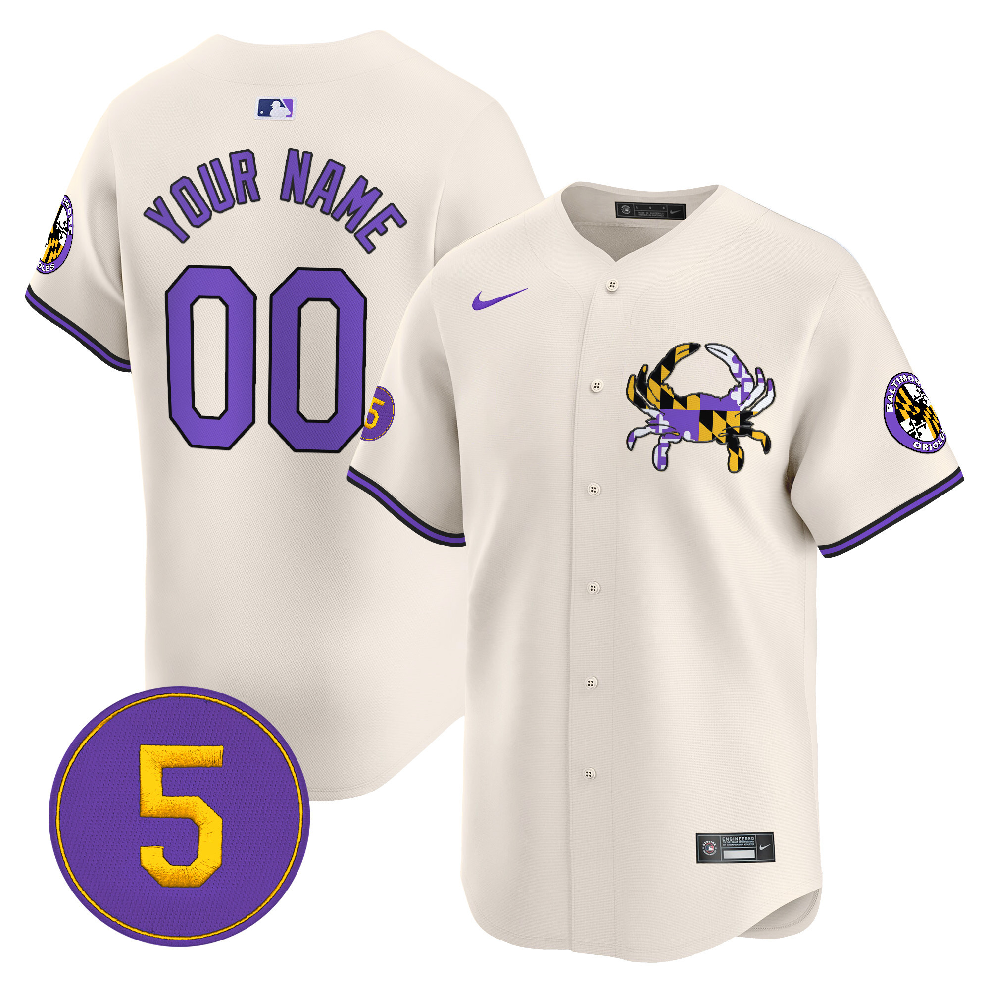 Baltimore Orioles Purple Vapor Premier Limited Custom Jersey – All Stitched