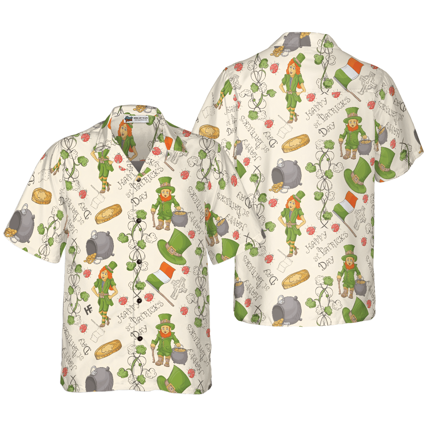 Happy Saint Patrick’S Day Ireland Proud Pattern 3 Hawaiian Shirt