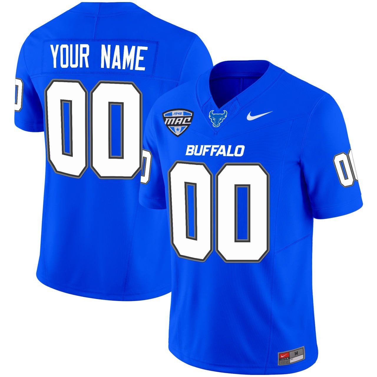 Buffalo Bulls Blue Vapor Custom Jersey V2 – All Stitched