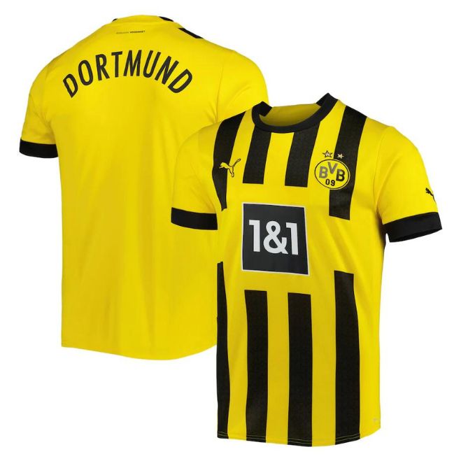 Borussia Dortmund Unisex Shirt 2022/23 Home Custom Jersey – Yellow