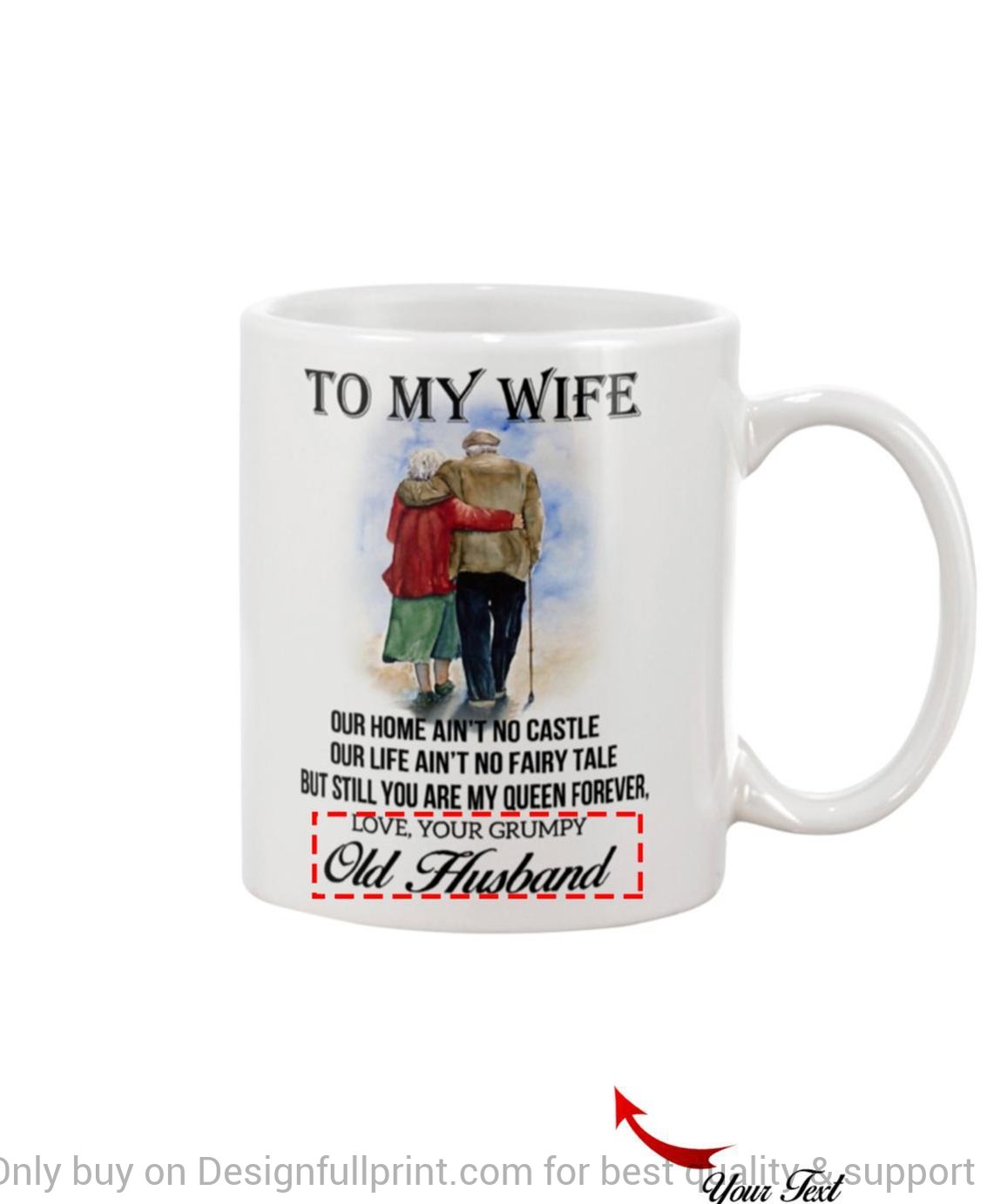 To My Wife Personalized Couple Ceram …