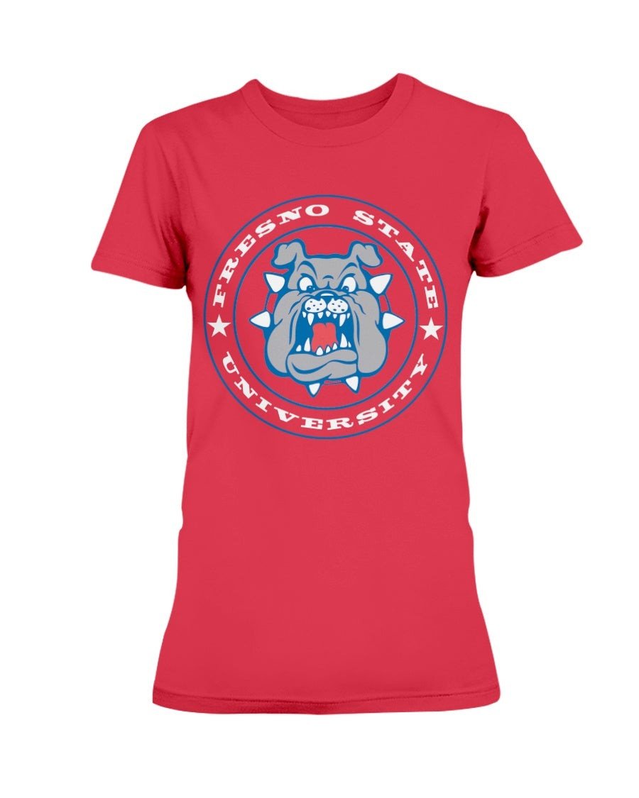 Vintage 90S Fresno State Bulldogs Logo Ladies T Shirt 071321