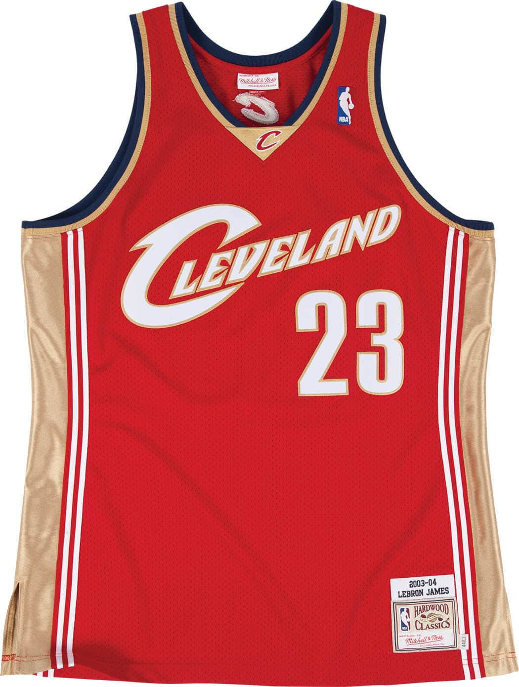 Mitchell & Ness Authentic Lebron James Cleveland Cavaliers Road 2003-04 ...