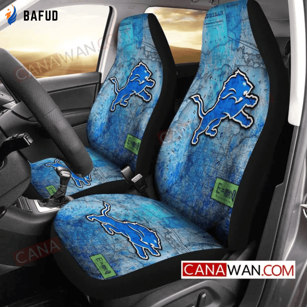 Detroit Lions Logo Pattern Car Seat Cover CSC285