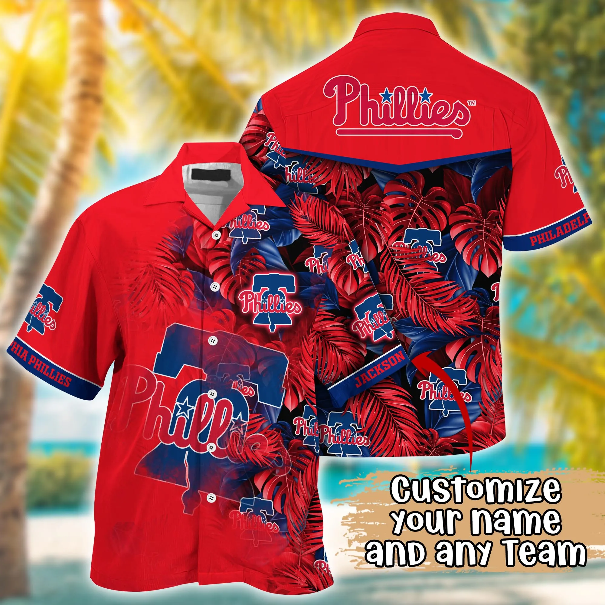 Philadelphia Phillies Mlb Summer Hawaii Shirt And Tshirt Custom Aloha Shirt