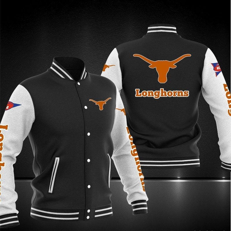 Texas Longhorns NCAA Baseball Varsity Jacket Full Color