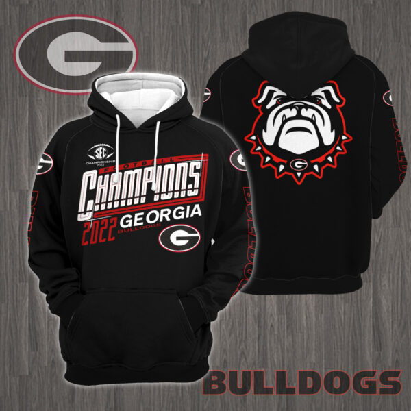 3D All Over Printed Georgia Bulldogs Sec Champions 2025 Shirts Ver 1