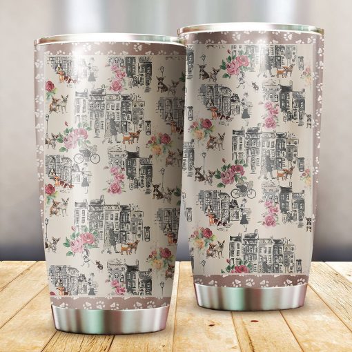 Chihuahua Stainless Steel Insulated Tumbler Cups, Gift For Grandparent, 60Th Birthday Gift Ideas, Dad Day Gifts, Gift For Mother, Gifts For Grandma Trending Fashion Design By PeckShirt 2024