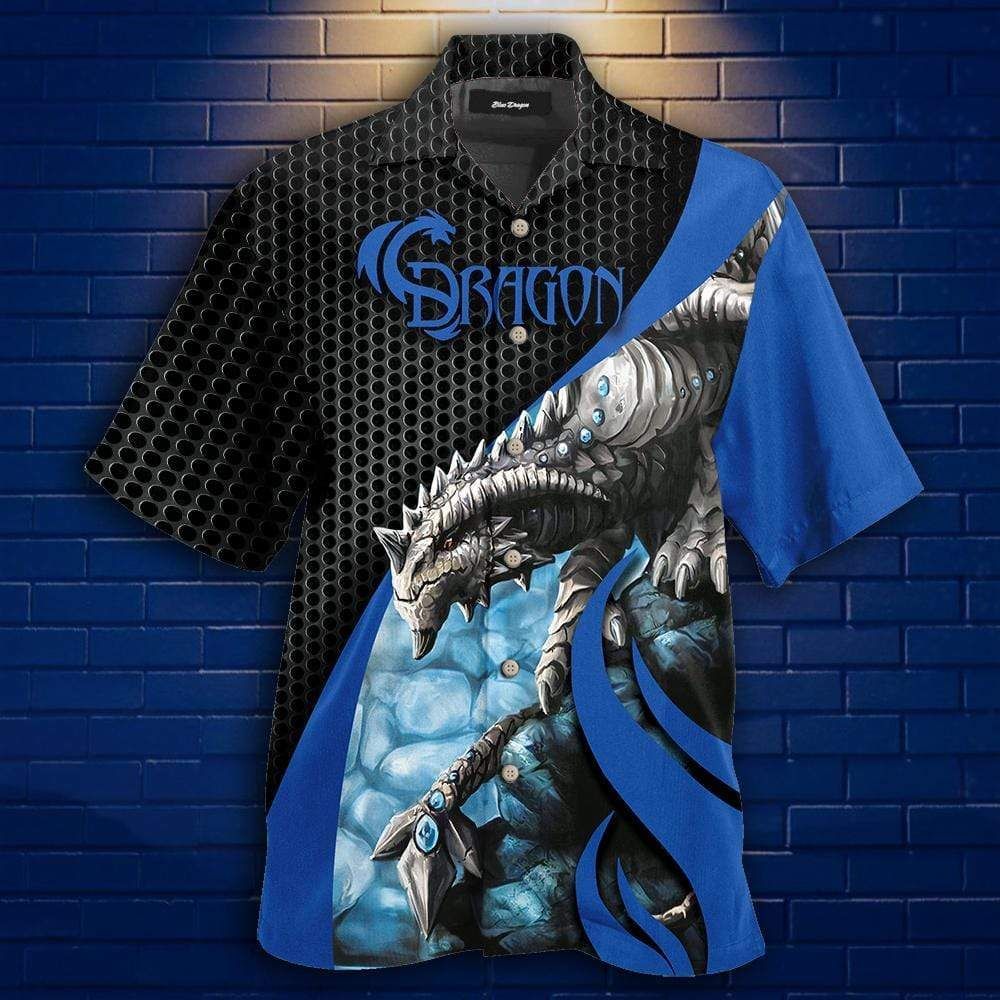 Get Here Dragon Snappy Blue Custom H …