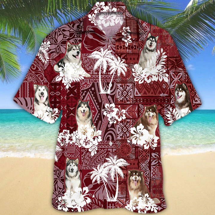 Alaskan Red Hawaiian Shirt, Tropical Shirts, Gift For Him, Funny Hawaiian Shirts