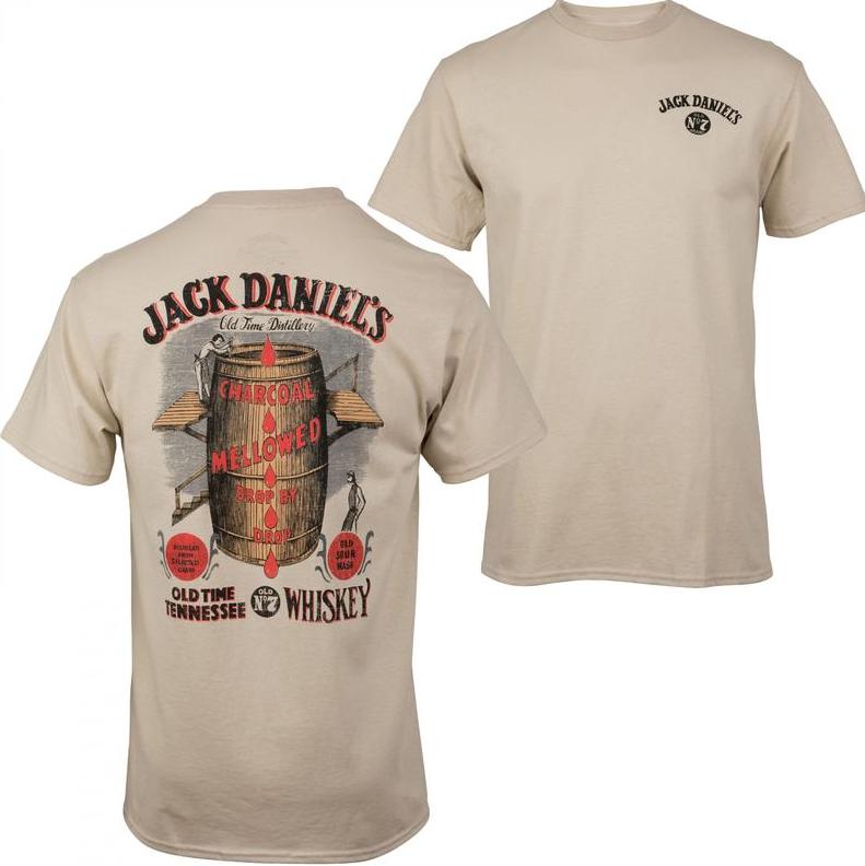 Jack Daniels Whisky Barrel Print T-shirt –  Shirt