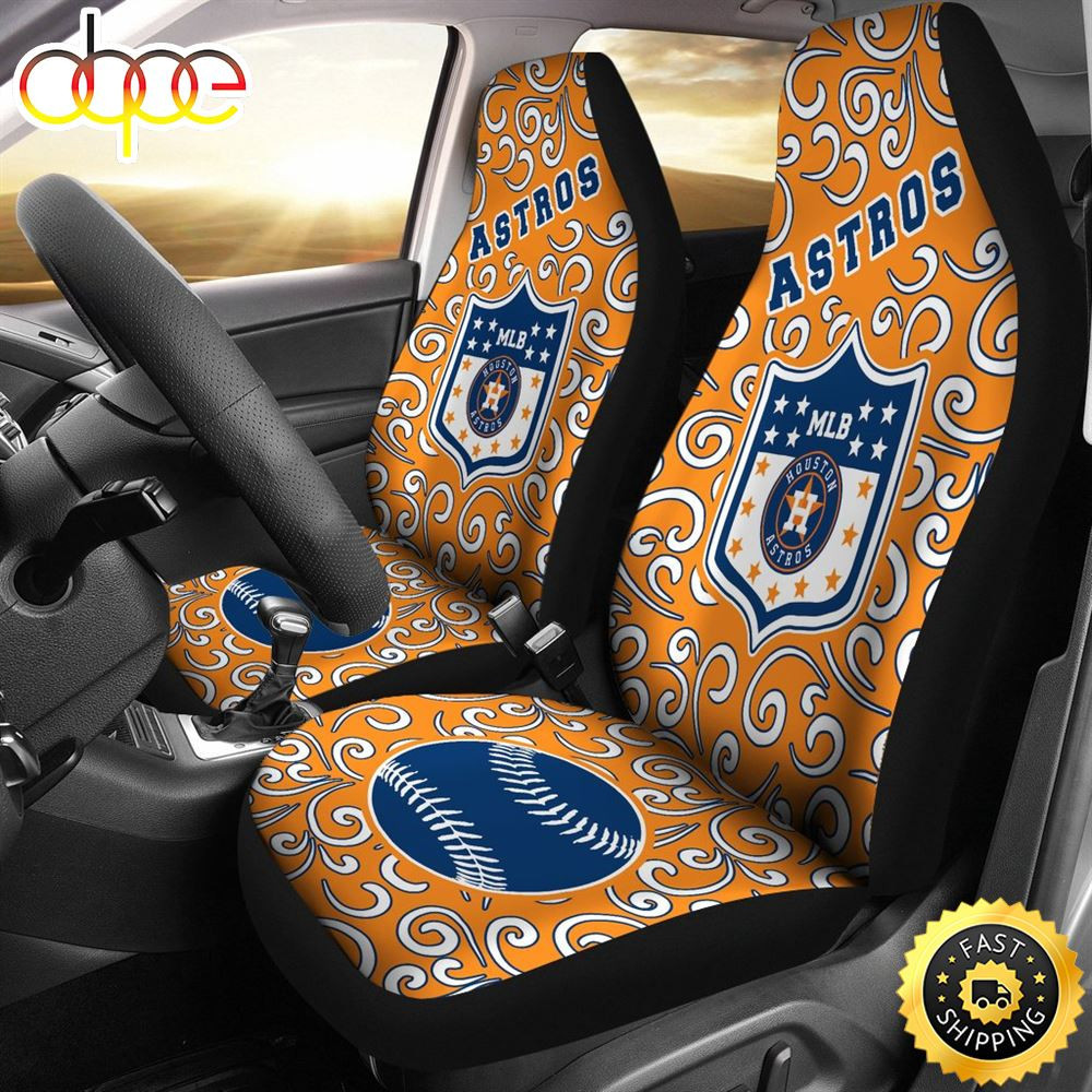 Houston Astros Car Seat Covers Sets For Car CSC5411