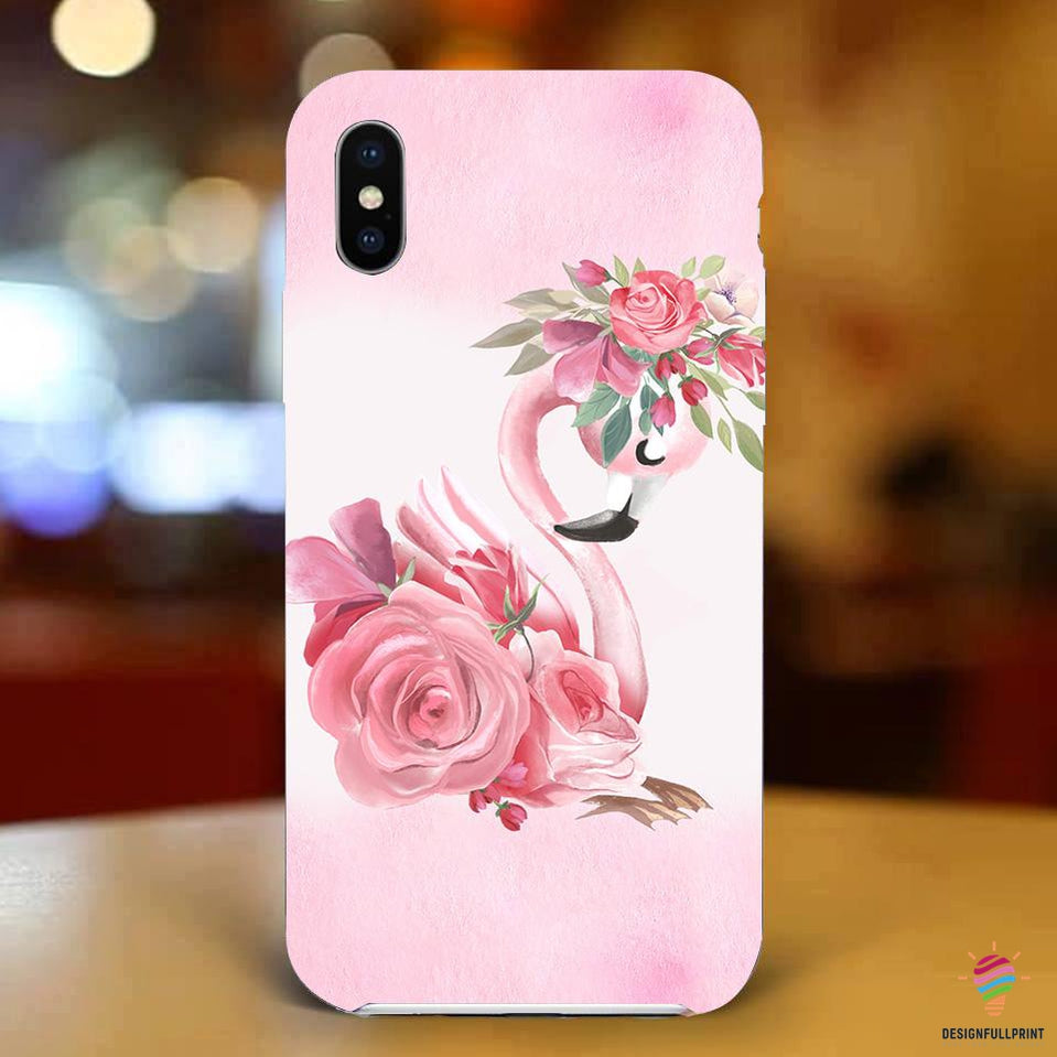 Pink Flamingo Floral Lady Phone Case &hellip;