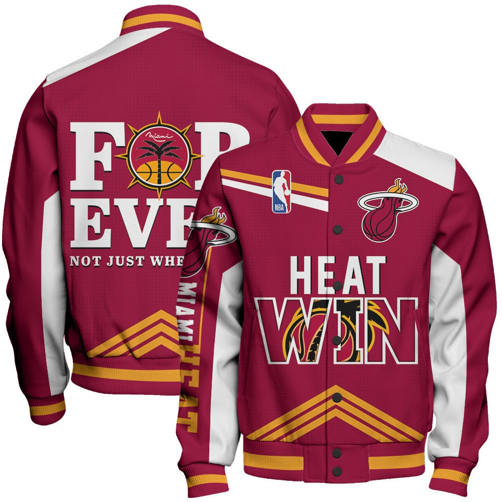 Miami Heat National Basketball Association AOP Varsity Jacket STM Ver 05