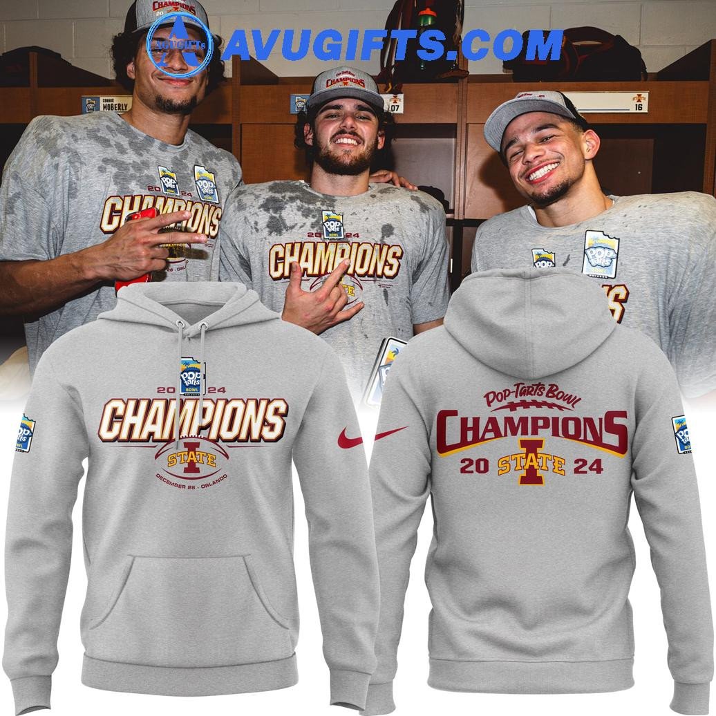Iowa State Football Pop Tarts Bowl Champions 2024 Limited For Fans Hoodie – Zip Hoodie 3D Aop Shirt