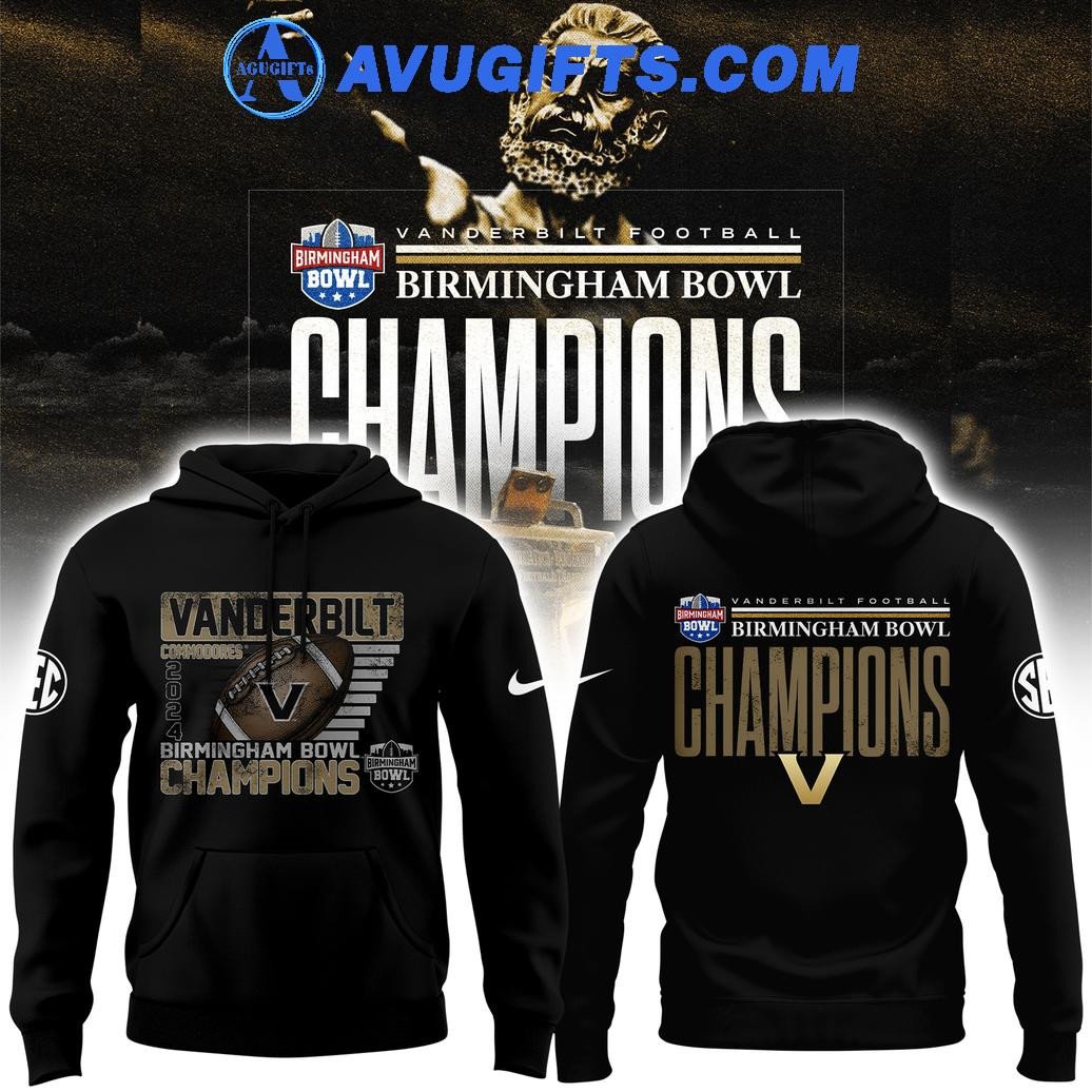 Vanderbilt Commodores Football Birmingham Bowl Champions Limited For Fans Hoodie – Zip Hoodie 3D Aop Shirt