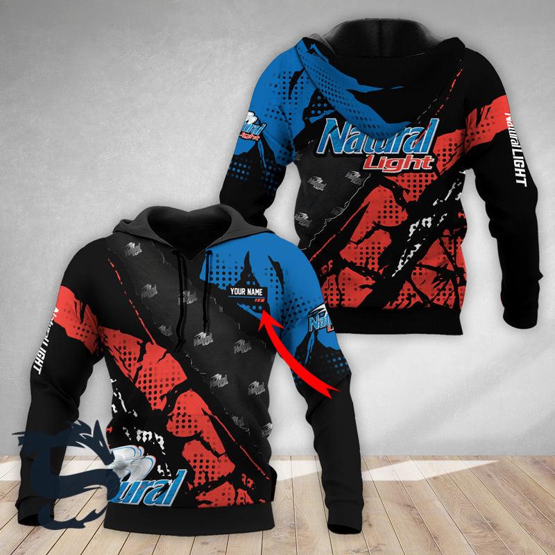 Personalized Halftone Natural Light Hoodie & Zip Hoodie