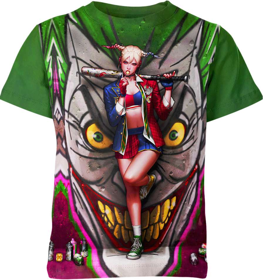 Peckshirt Joker Vs Harley Quinn Shirt - Print In Your Way
