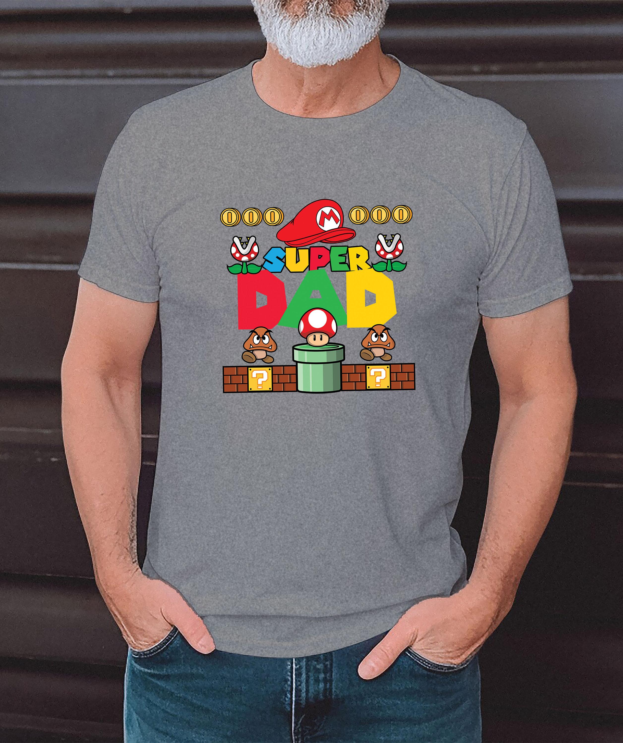 Super Papa, Super Mario papa T-shirt &hellip;
