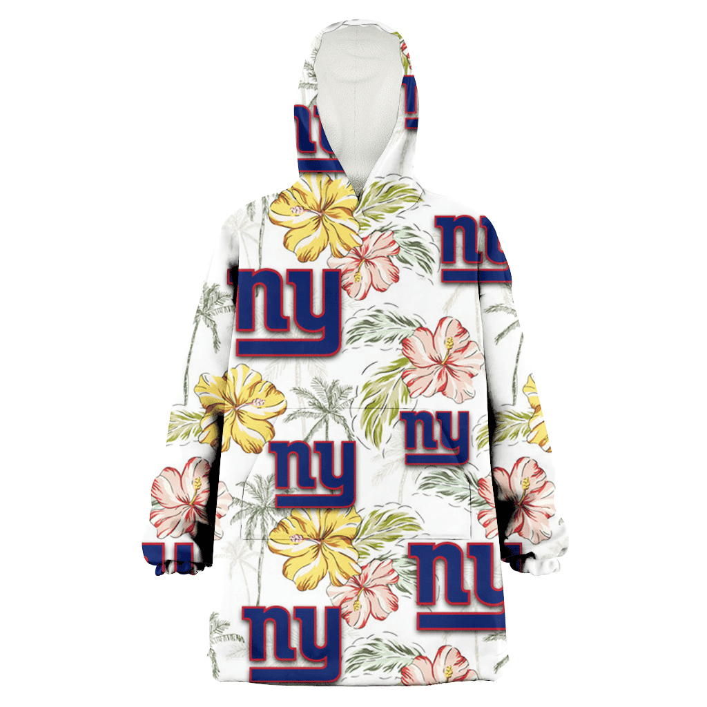 New York Giants Sketch Red Yellow Coconut Tree White Background 3D Printed Hoodie Blanket Snug Hoodie