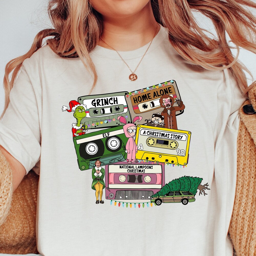 Christmas Movies Shirt / Christmas Movie Tapes Sweatshirt / Cute Christmas Sweater / Christmas Movie Classics / Christmas Gifts Crafted For Individuality Blueshirtfarm