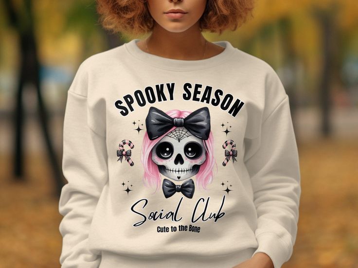 Spooky Season Sweatshirt, Social Clu &hellip;