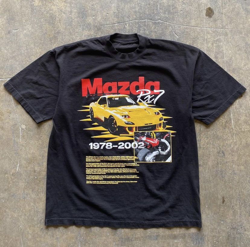 Shirt Ideas, Mazda RX-7 – Blac …