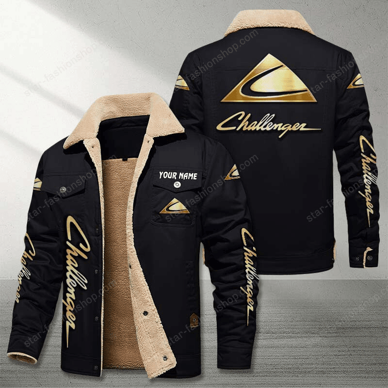 Challenger Black Custom Name Stand Collar Jacket