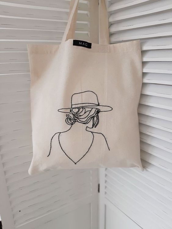 Women tote bag, Canvas Tote Bags, Tote Bag Design, Tote Bag Idea