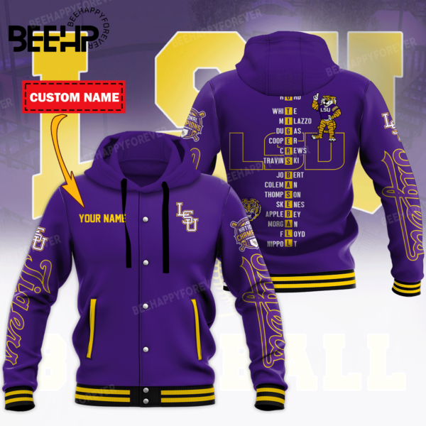 Lsu Tigers Baseball Hoodie Jacket