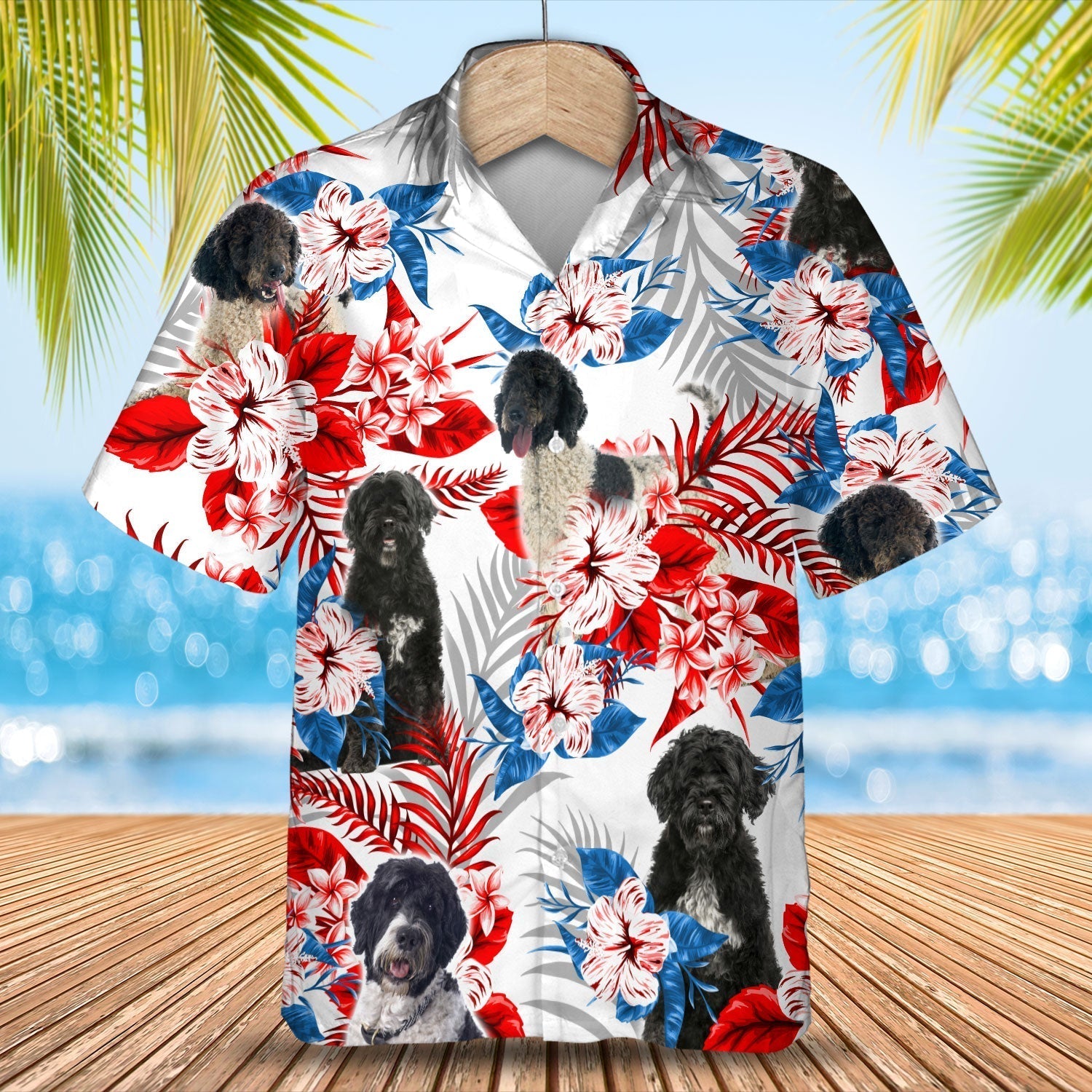 Portuguese Water Dog Hawaiian Shirt – Summer Aloha Shirt, Hawaiian Shirt For Men And Women