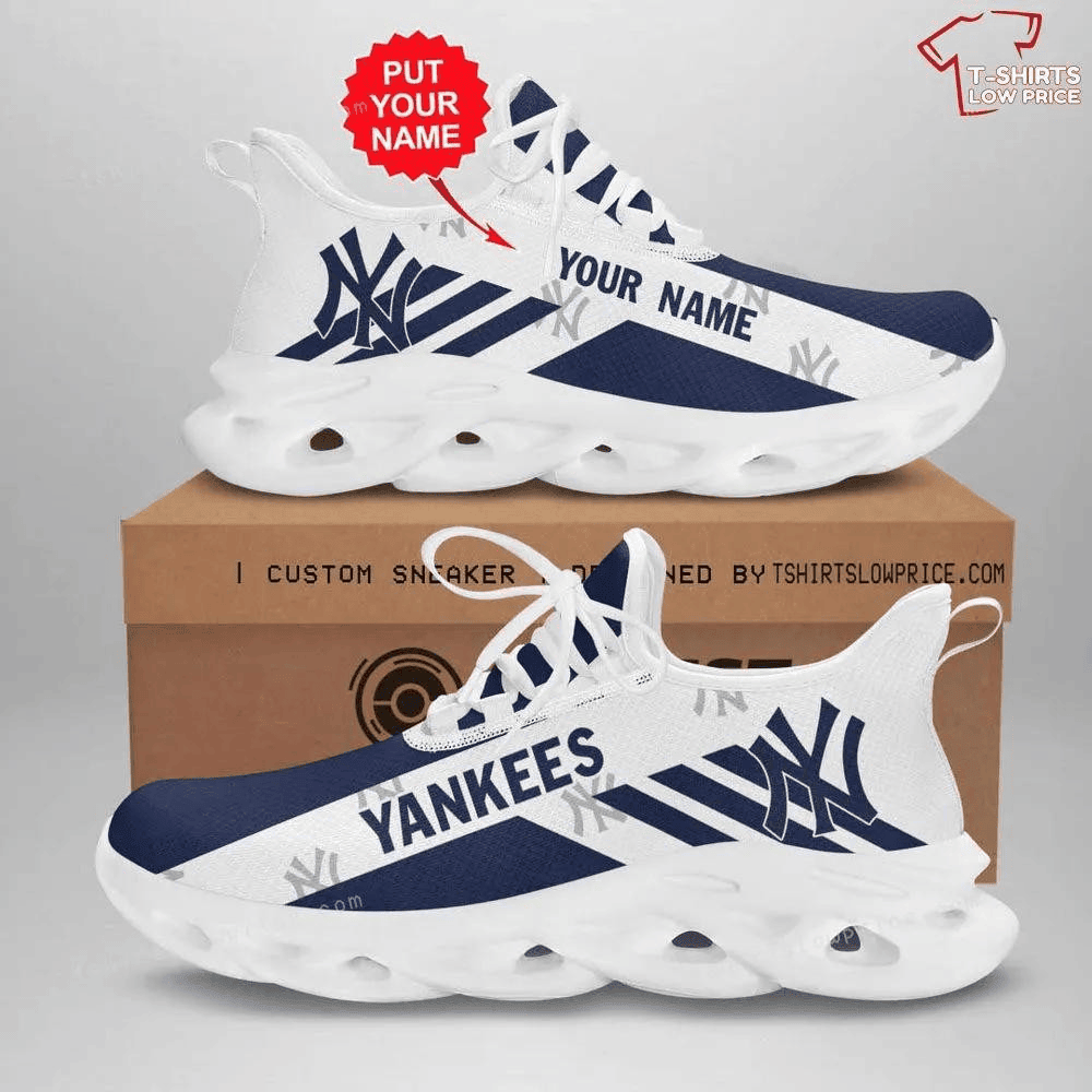 Personalize New York Yankees Max Soul Sneakers Running Shoes