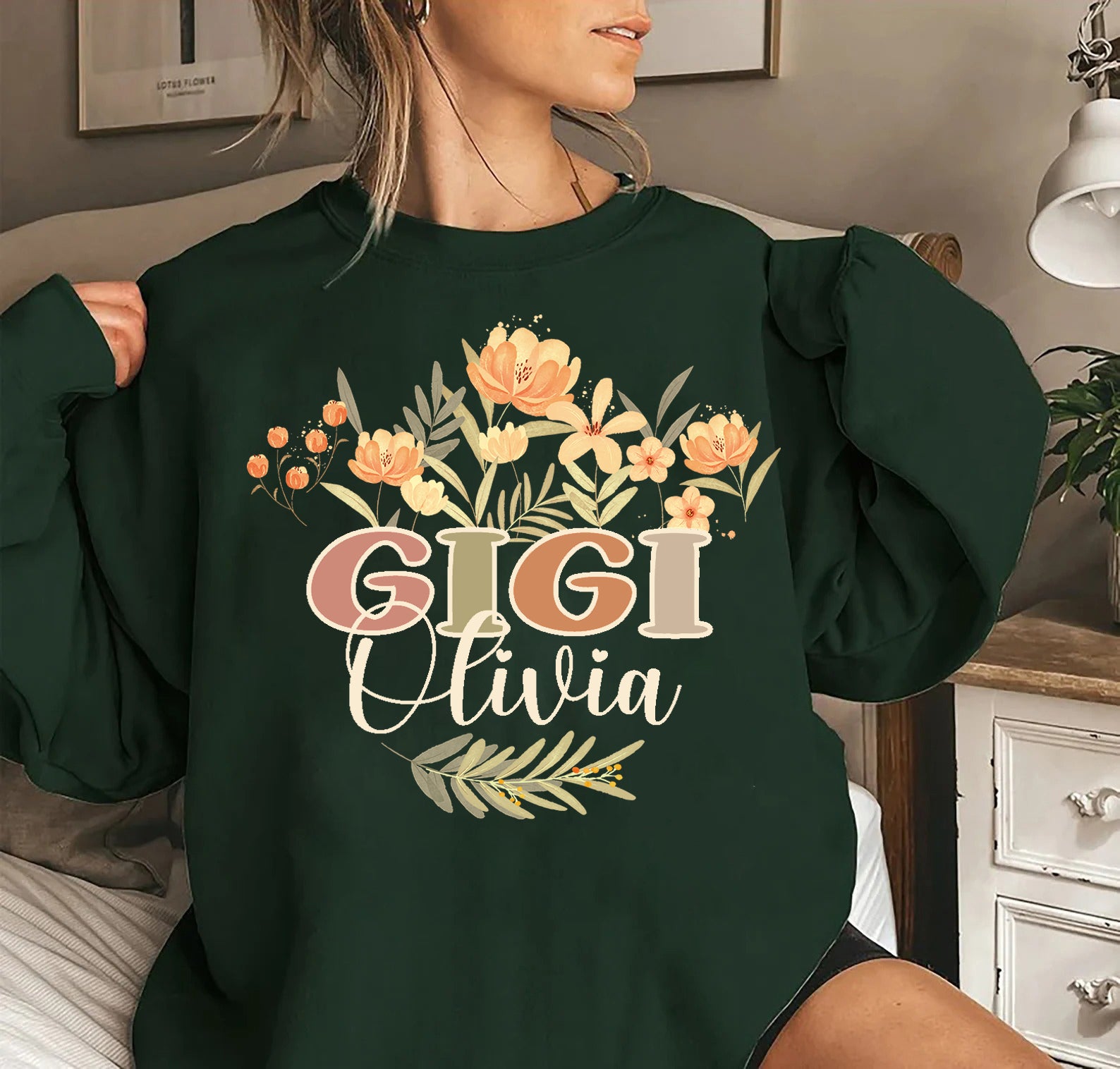 Custom Gigi Sweatshirt, Mothers Day Gift For Grandma, Mothers Day Hoodie Or Sweatshirt, Grammy Mothers Day Sweater, Gift For Grammy