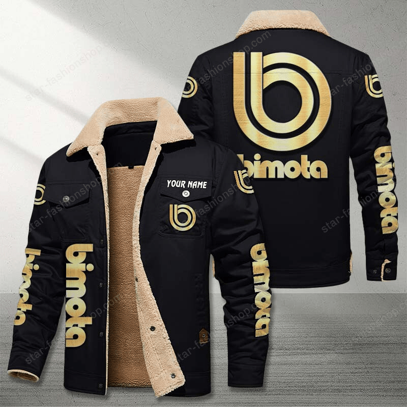 Bimota Black Custom Name Stand Collar Jacket