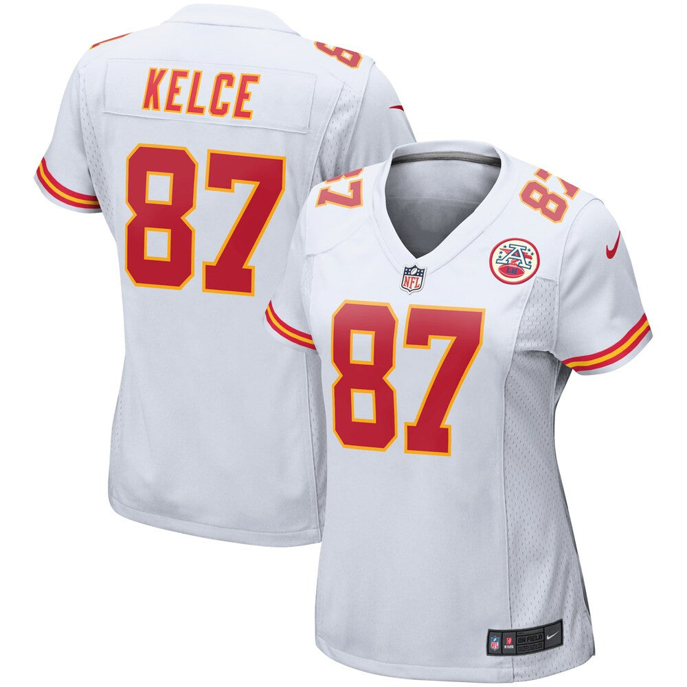 Women’S Kansas City Chiefs Travis Kelce Nike White Player Game Jersey