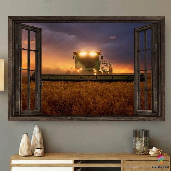 Gift For Farmer Tractor Window View  &hellip;