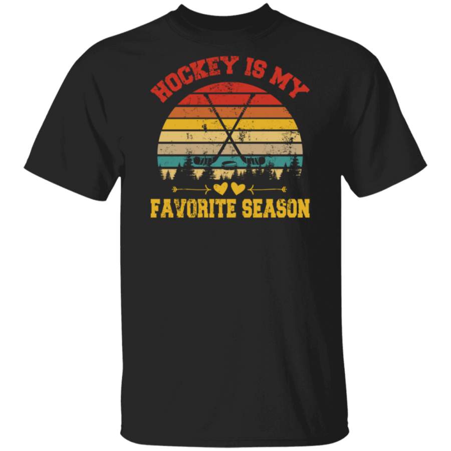 Vintage Retro Hockey Is My Favorite Season Gift For Hockey Sweatshirt