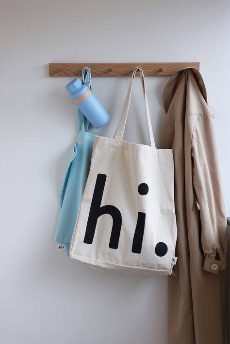 hi. Travel Tote bag, Canvas Tote Bags, Tote Bag Design, Tote Bag Idea