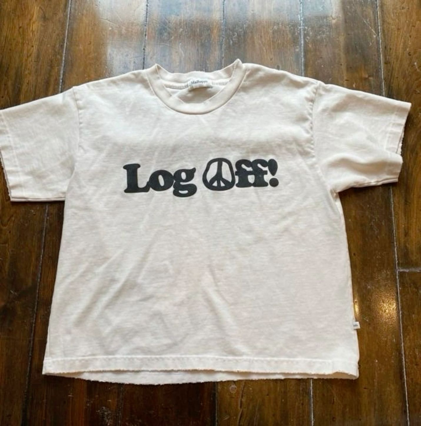 Shirt Ideas, Log Off’ white te …