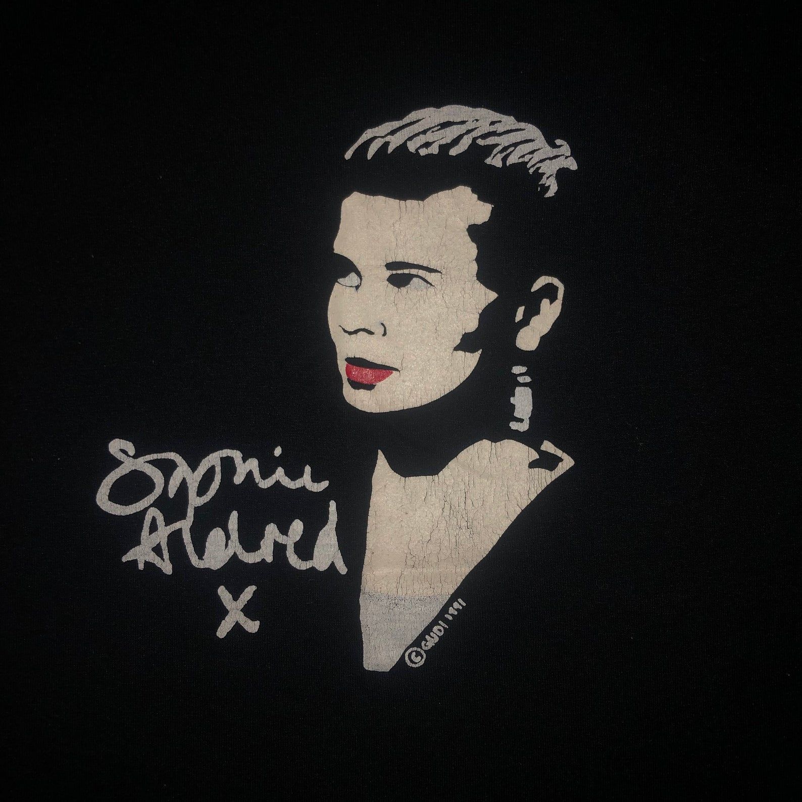 Vintage 1980S Sophie Aldred T Shirt English Actress 80S England Single Stitch Doctor Who